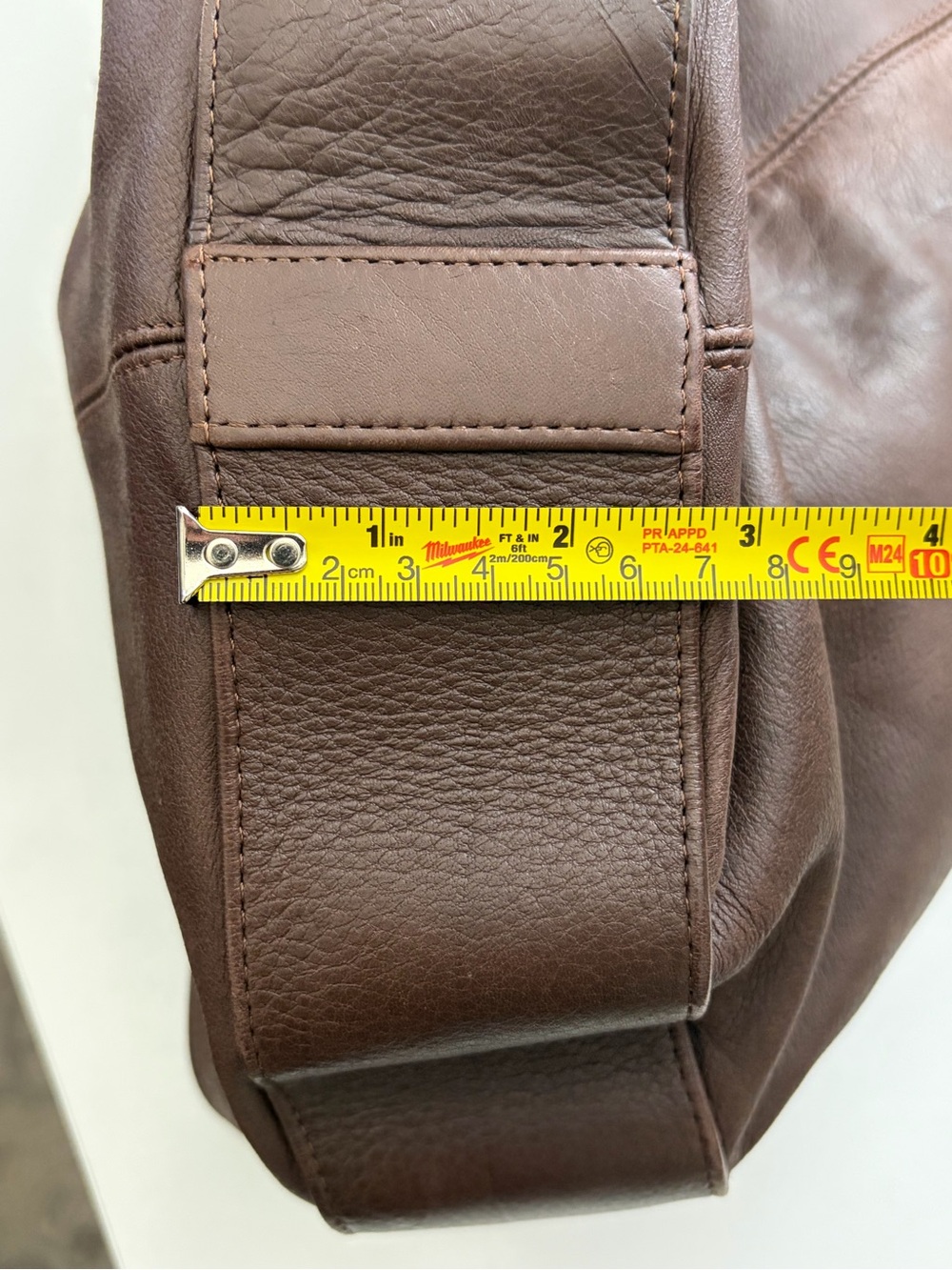 Brown Deerskin Leather Fringe Hobo Bag - Picture 10 of 11